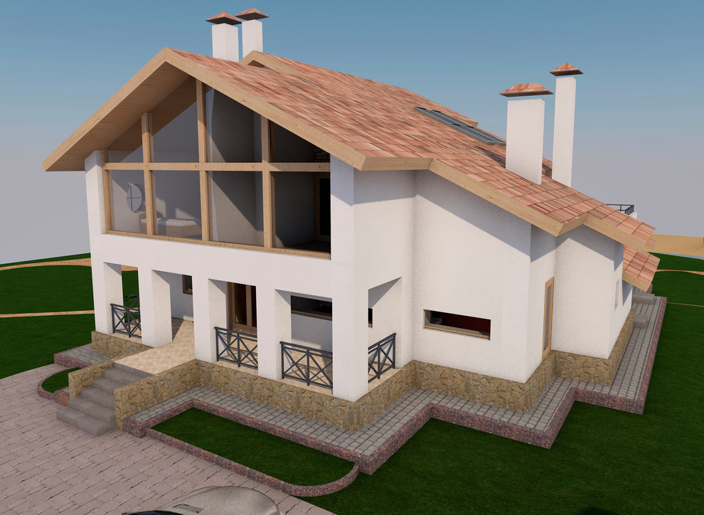 Коттедж для семьи со взрослыми детьми.