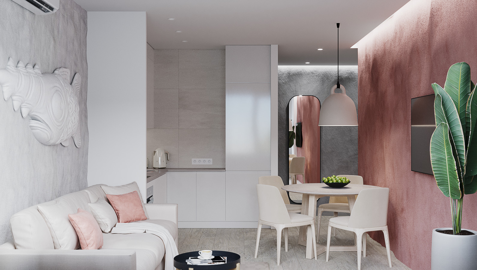 Квартира с элементами этники.