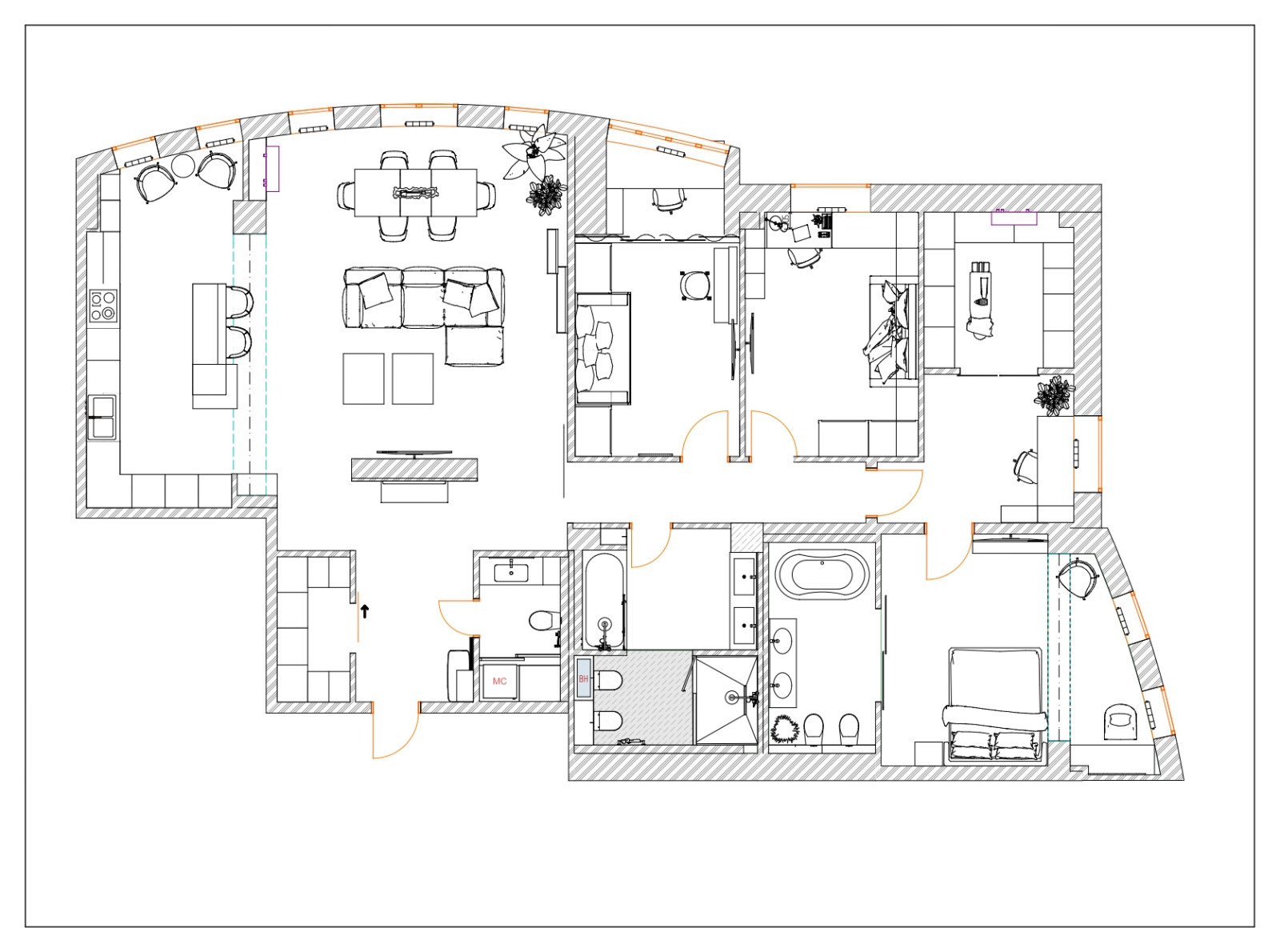 Квартира 170 м2 в центре Омска