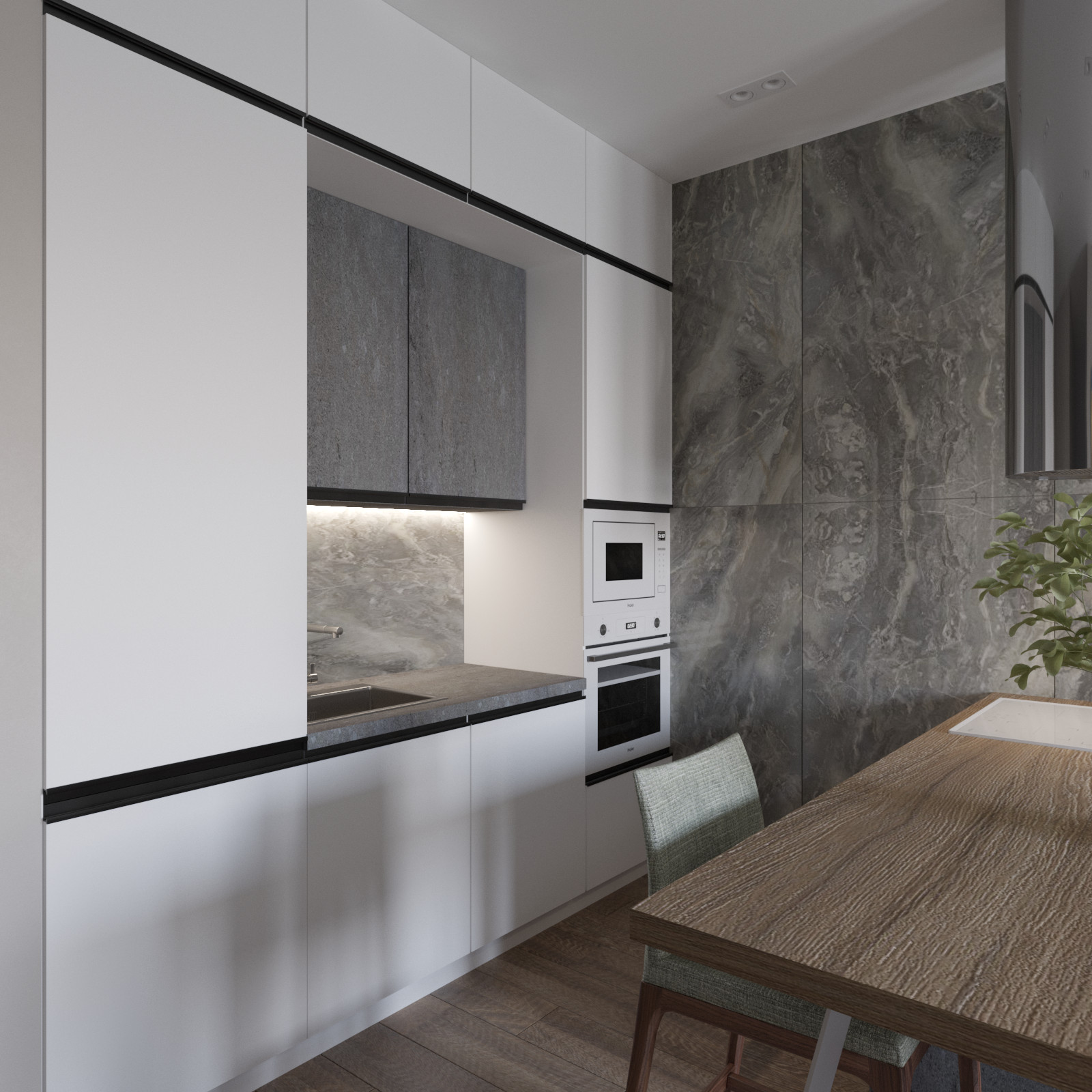 Кухня-гостиная. ЖК Большое Путилково