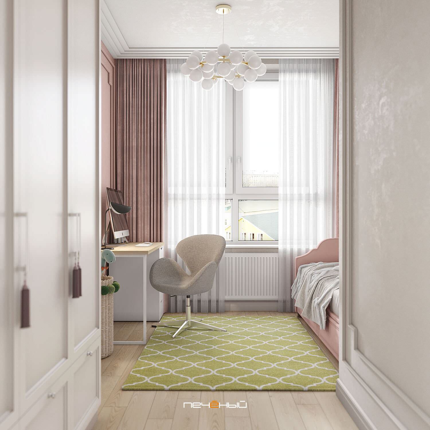 2024 Дизайн 3-комн. квартиры в стиле классика, 65 м², Москва, ЖК Life-Варшавская