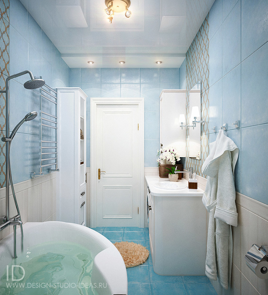 Ванная и душевая в двух вариантах