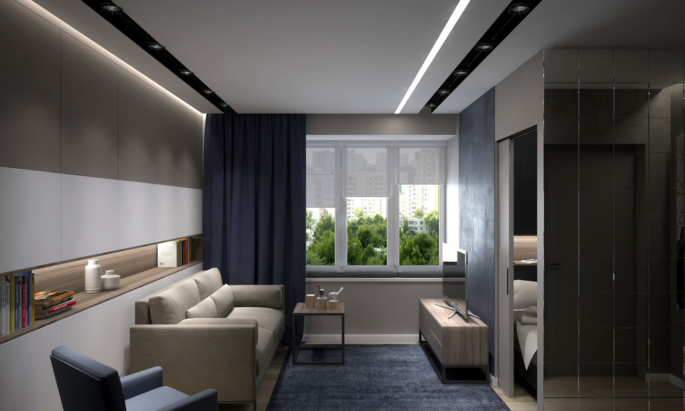 Обложка проекта: Тюленина, 18, 36 м2 Высота потолков: 2,6 м Этаж: 4