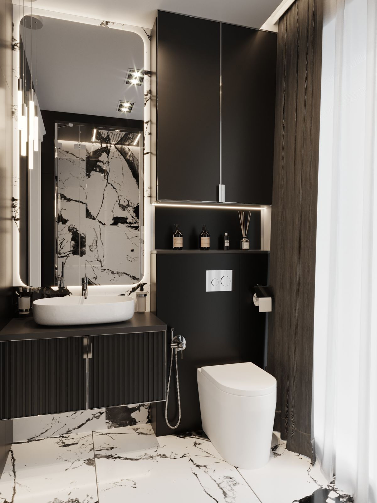 Частный дом // 1 этаж // Дизайн студия Льва Терехова