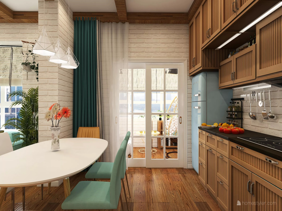 Квартира с яркими акцентами для супругов с двумя детьми