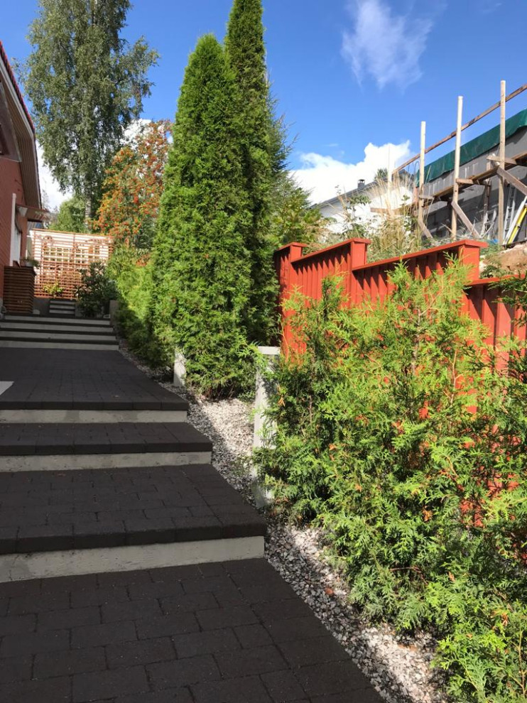 гравийный сад "История на склоне"