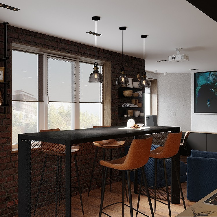 БРУТАЛЬНЫЙ ЛОФТ на 38 м2