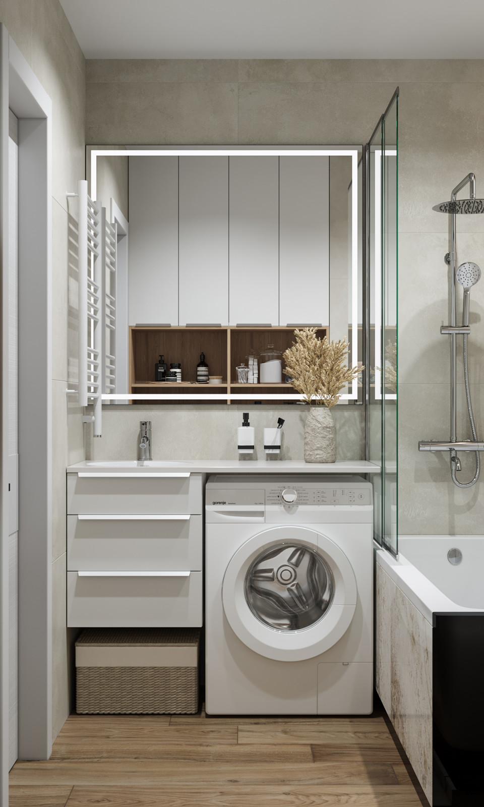 Обложка проекта: Дизайн 2х комнатной квартиры в ЖК Южный парк