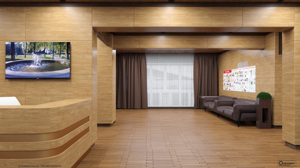 Фойе входа и коридоры дома культуры