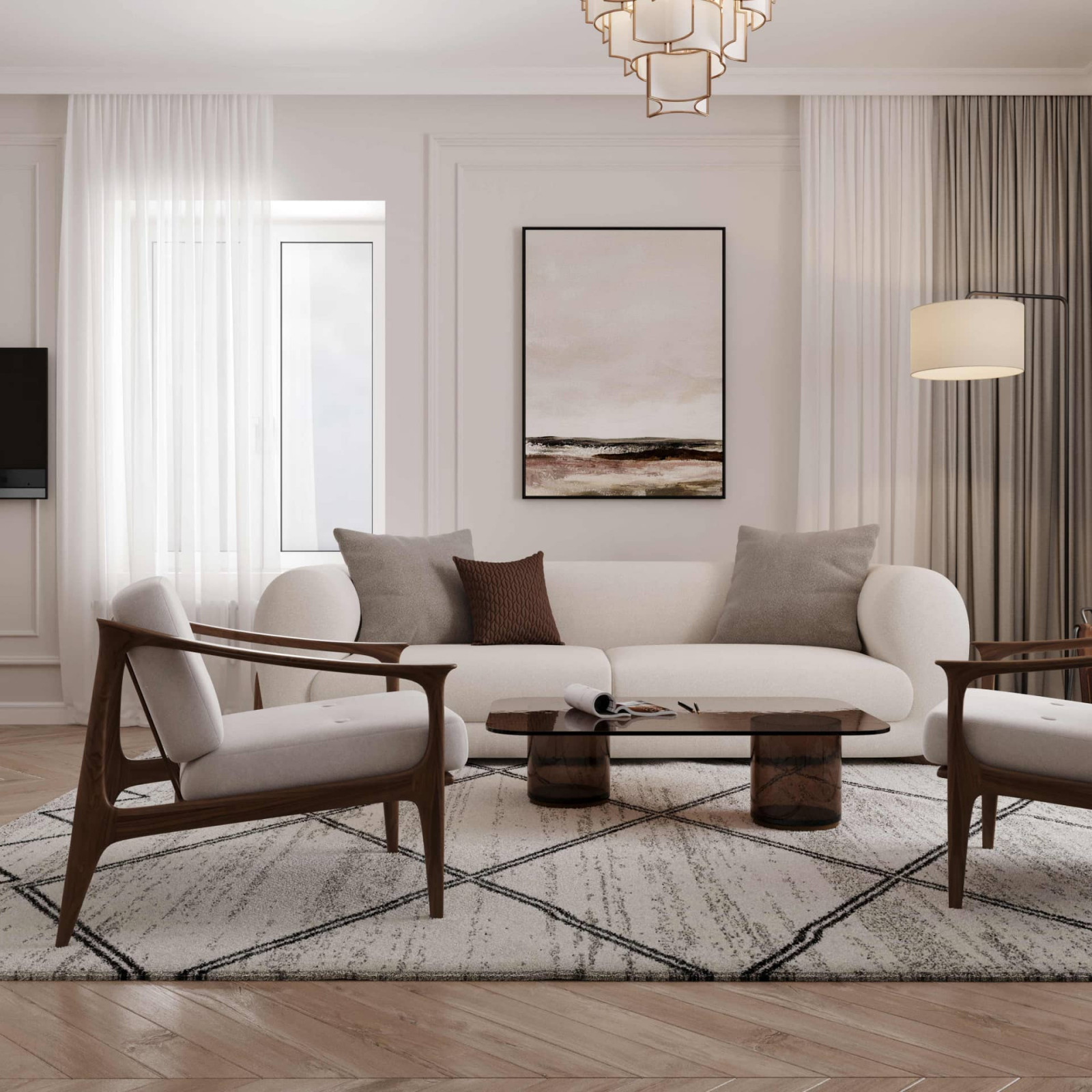 Дизайн и ремонт квартиры на Каланчёвской улице — Плюшевый комфорт