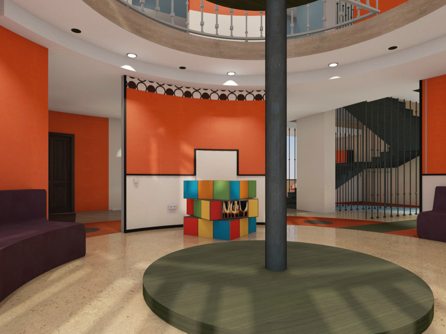 Обложка проекта: Дизайн-проект загородного дома "Головоломки" для художника