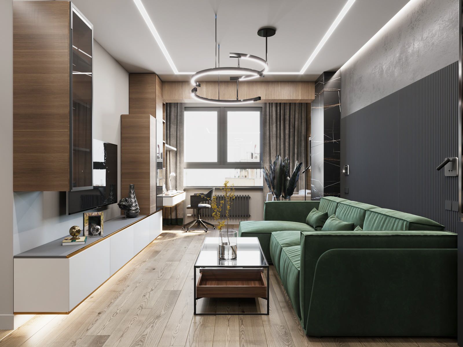 Проект квартиры. ЖК "Изумрудный". В двух вариантах