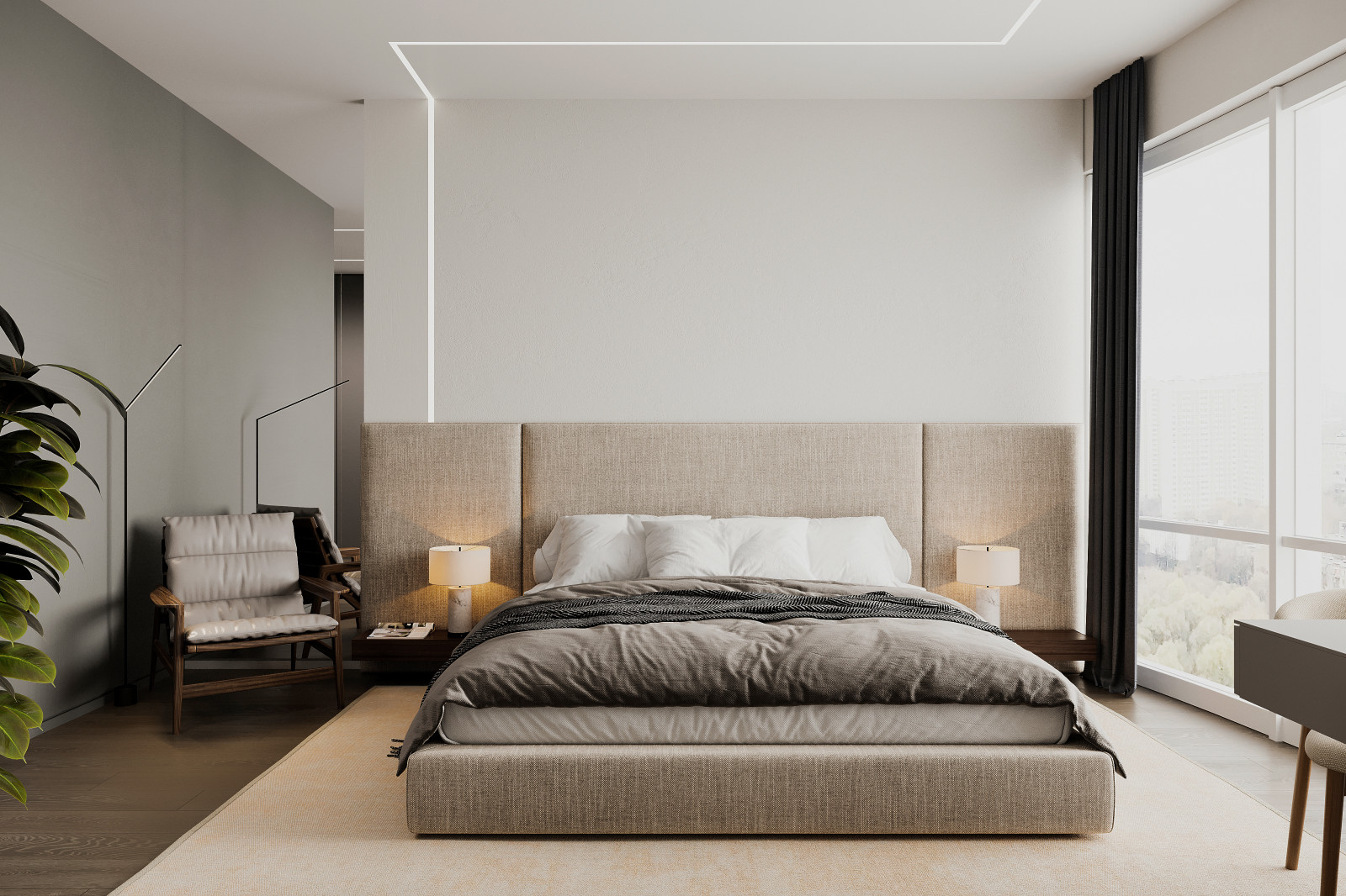 Unaufdringlicher Luxus in einer geräumigen Wohnung