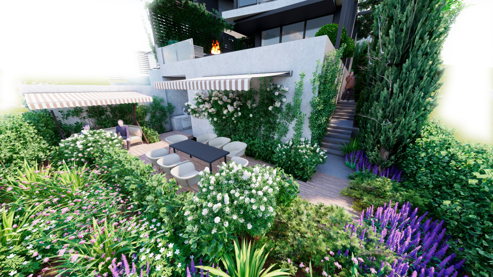 Проект участка в Адлере со сложным рельефом