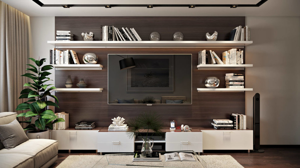 Современный дизайн просторной квартиры