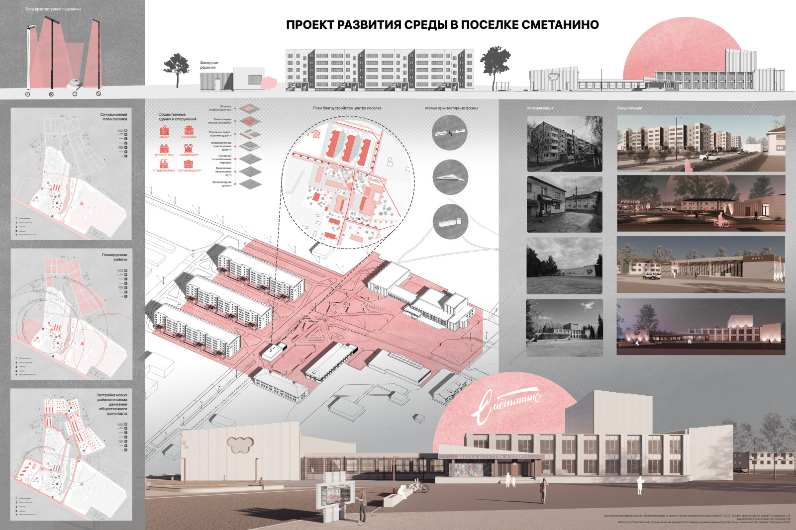 Развитие среды в посёлке Сметанино