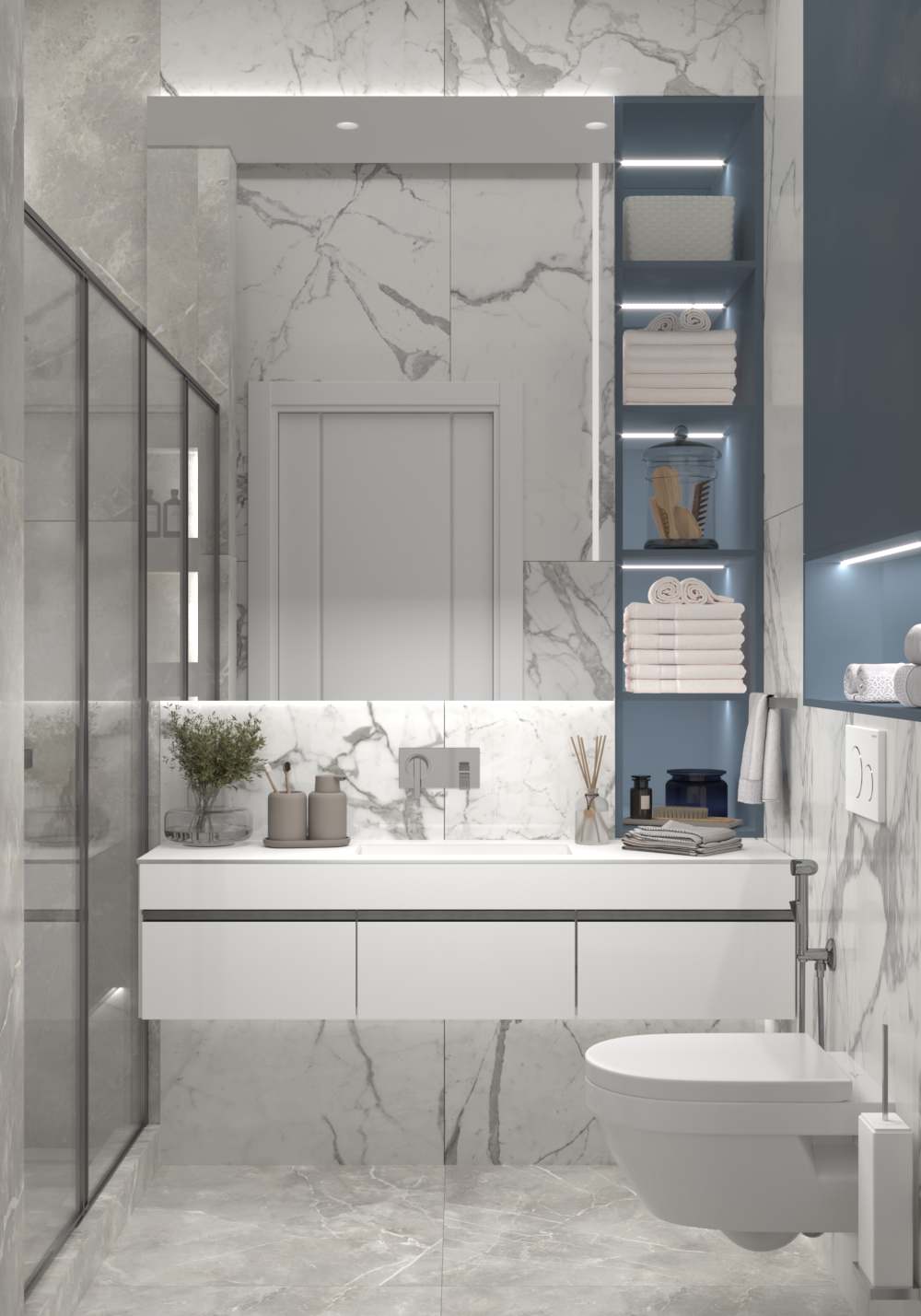 Обложка проекта: Ванная комната ЖК Донской олимп
