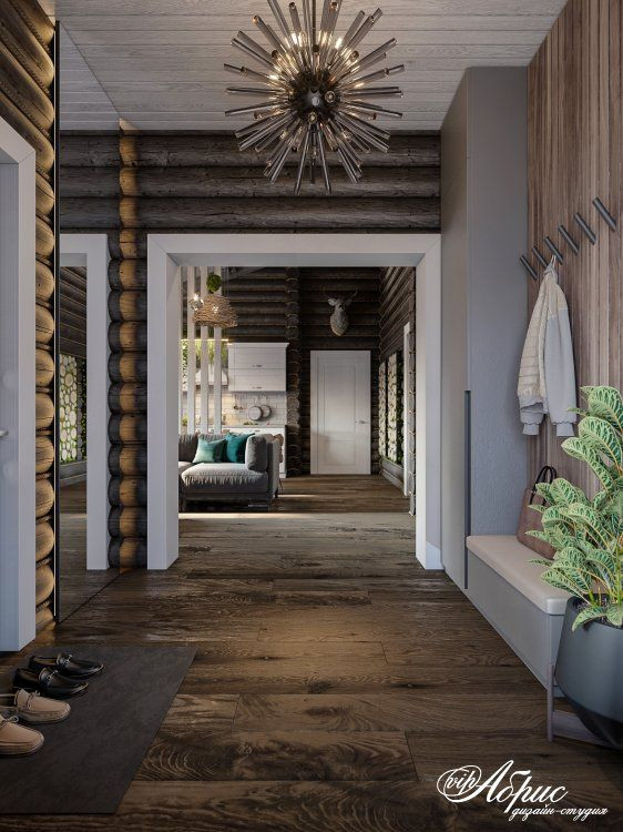 Разработка интерьера под ключ в деревянном доме (д.Красновский бор)