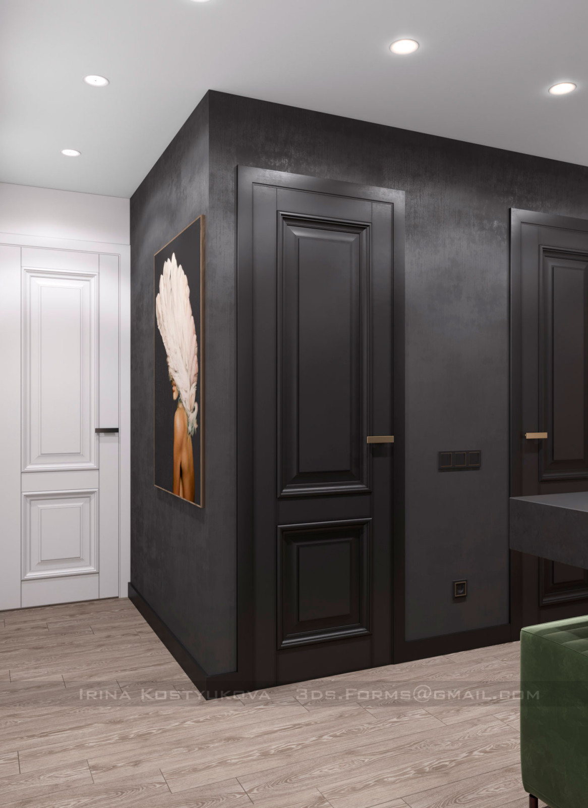 Современный стиль двухкомнатной квартиры в Боровлянах