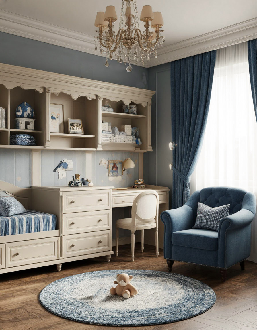 Визуализация детской комнаты в различных стилях