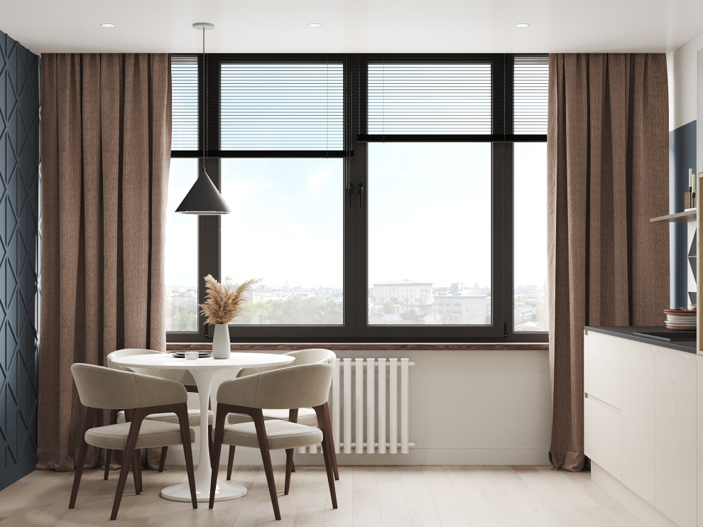 Квартира для молодой семьи с элементами сканди