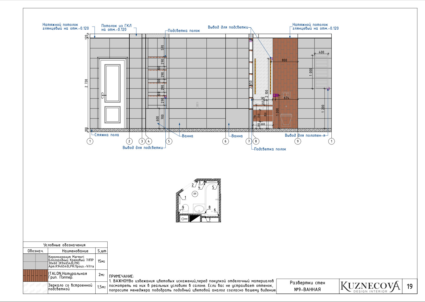 Дизайн проект квартиры 85 кв.м.