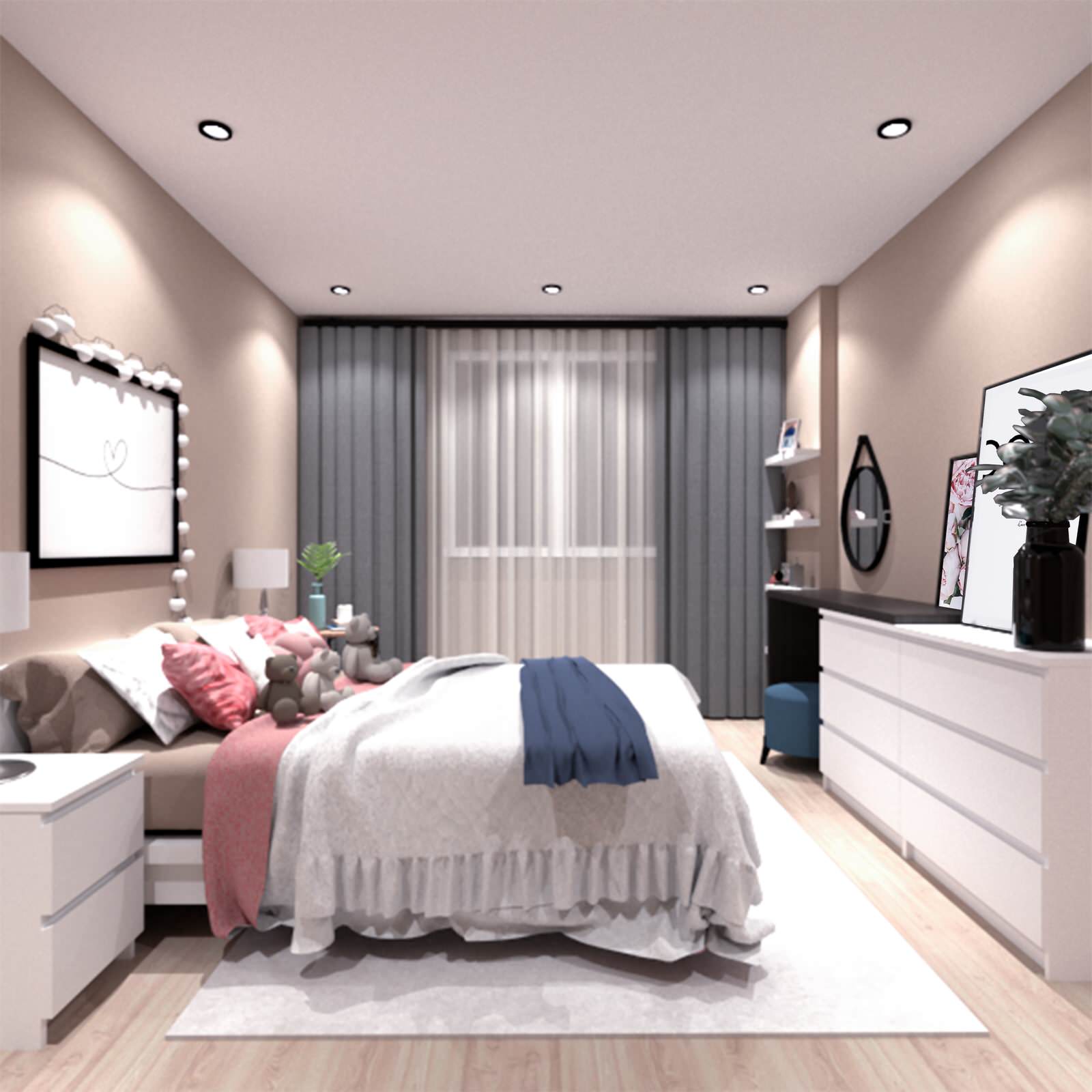 Квартира для девушки в скандинавском стиле