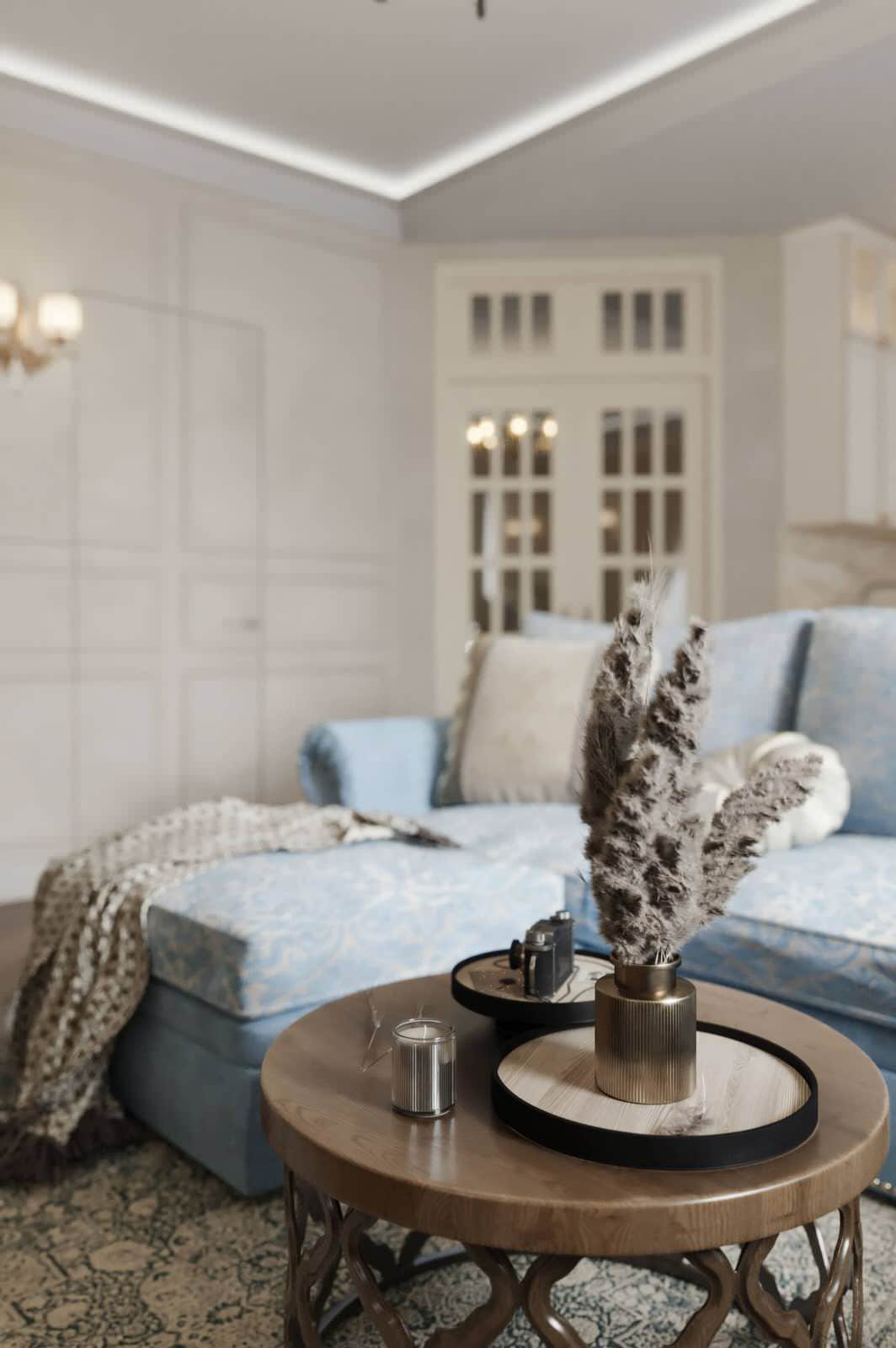 ДДизайн квартиры в ЖК «Город на Реке Тушино-2018» — Воплощение семейного уюта