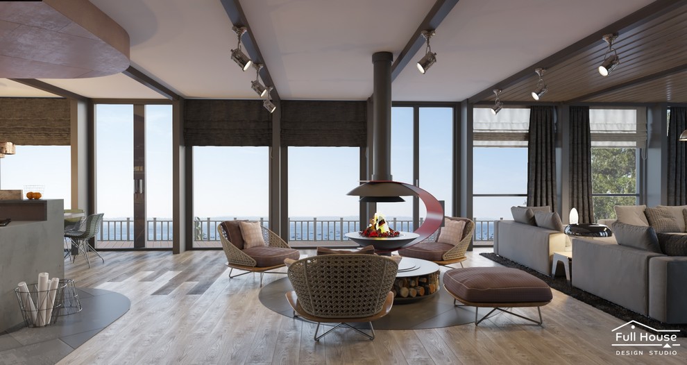 Лофт с панорамным остеклением