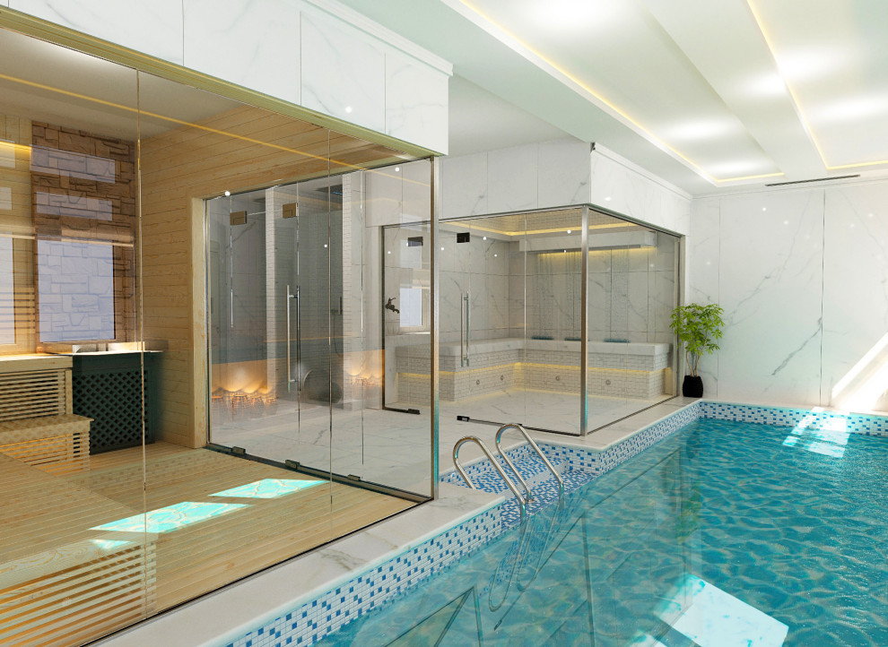 Дизайн интерьера банного комплекса в Астане