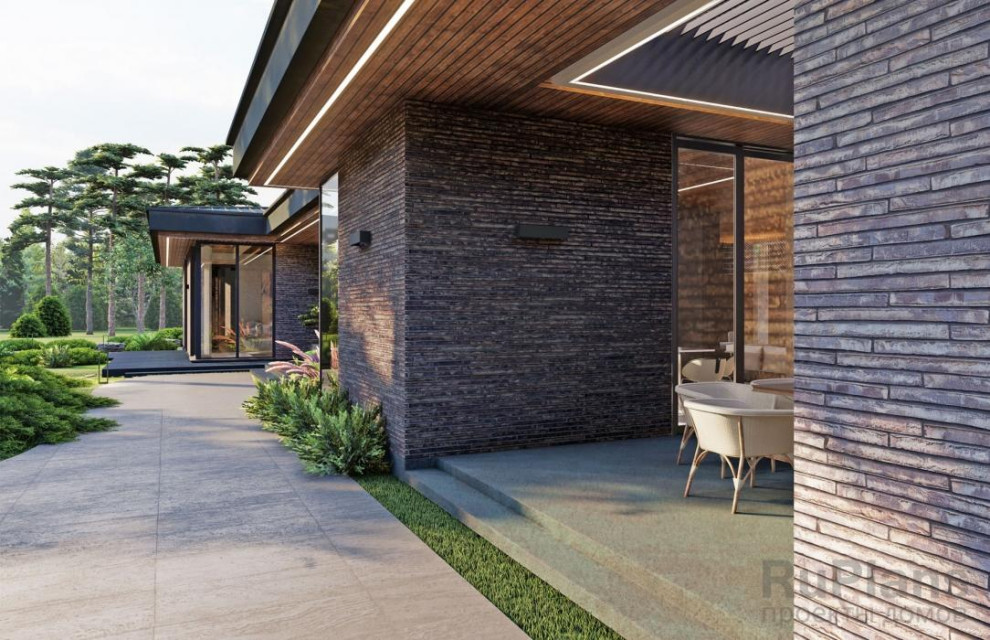 Rg5912 - Двухэтажный дом с зимним садом и гостевым флигелем