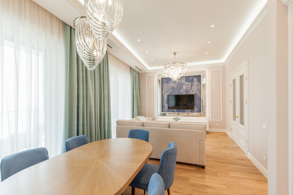 Квартира в ЖК «Актер Гэлакси», 78м², стиль: современная классика. Сочи