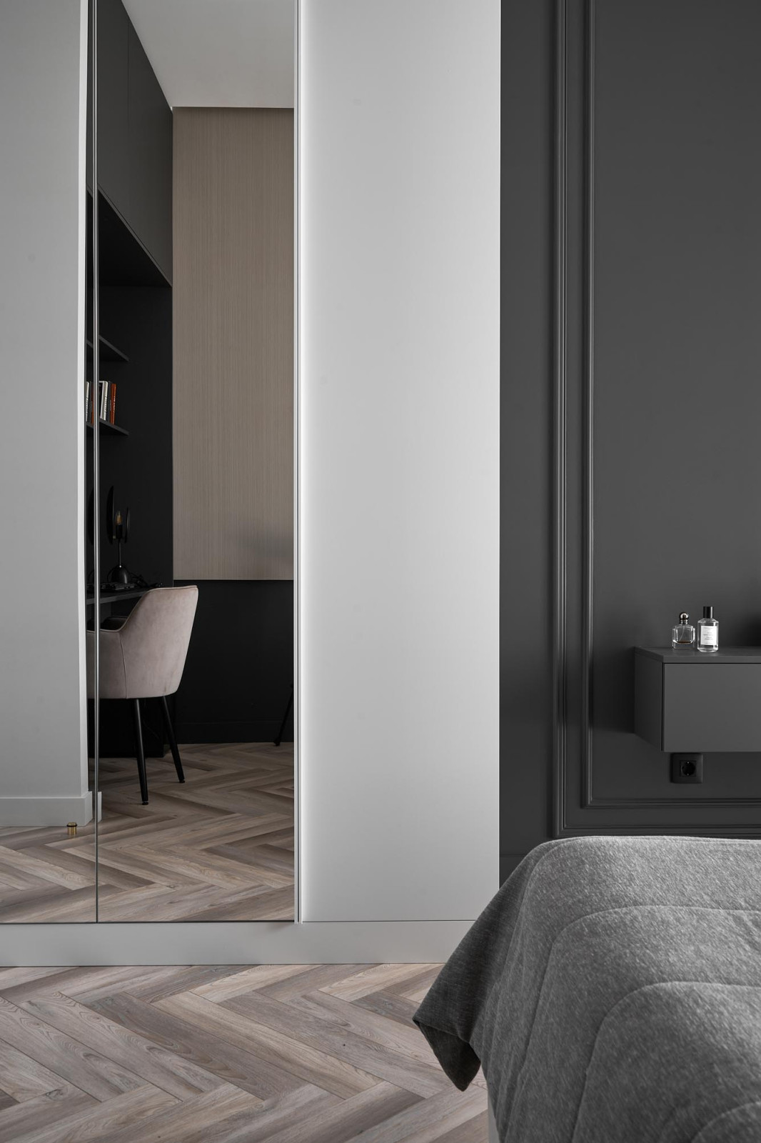 Дизайн проект квартиры 180м2  ЖК "Бульварный  переулок ". Спальная  сына