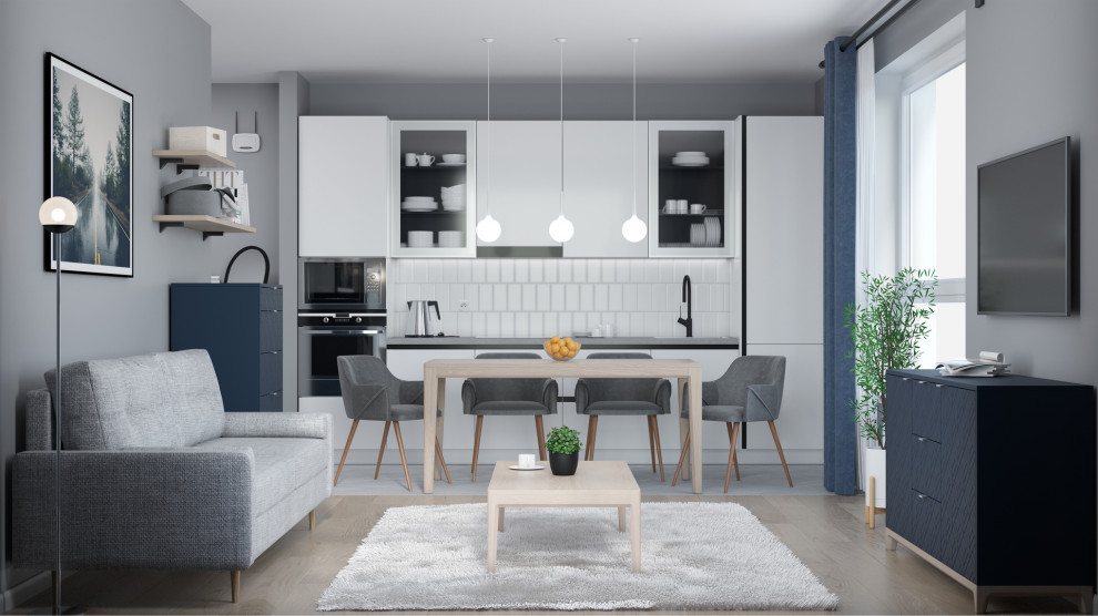 Скандинавский стиль в сером исполнениеarchitect_gorbulsky