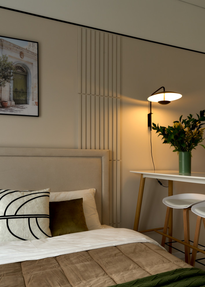 Квартира — студия по дизайн проекту Екатерины Тагировоq