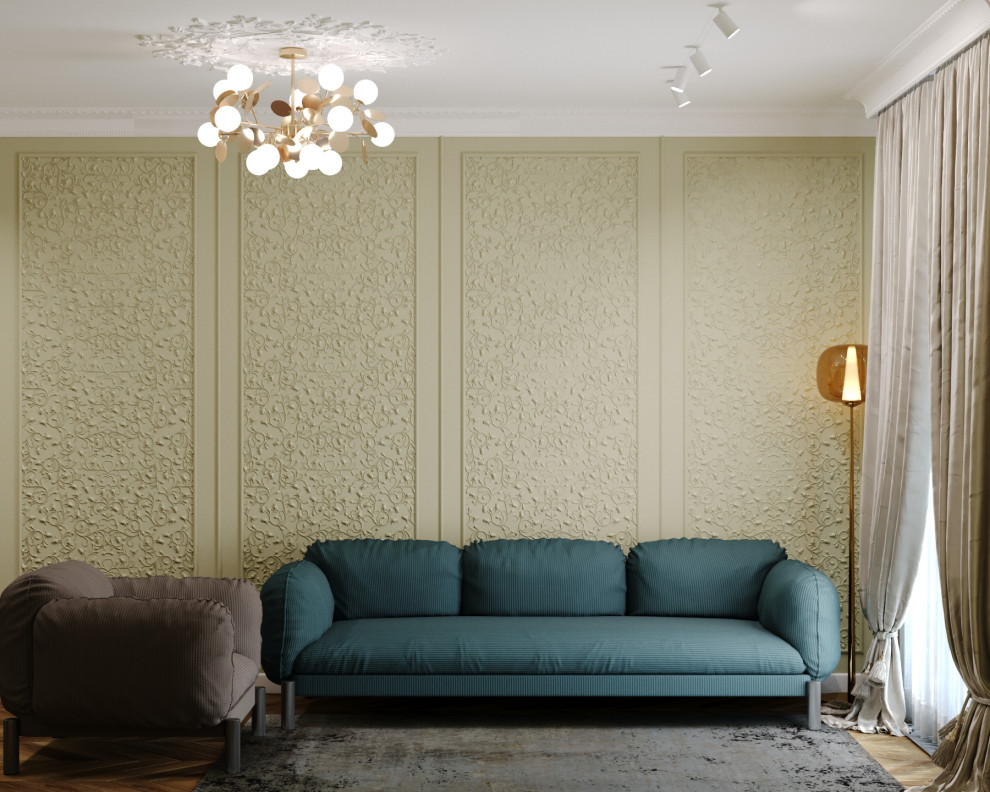 Двухкомнатная квартира в неоклассическом стиле