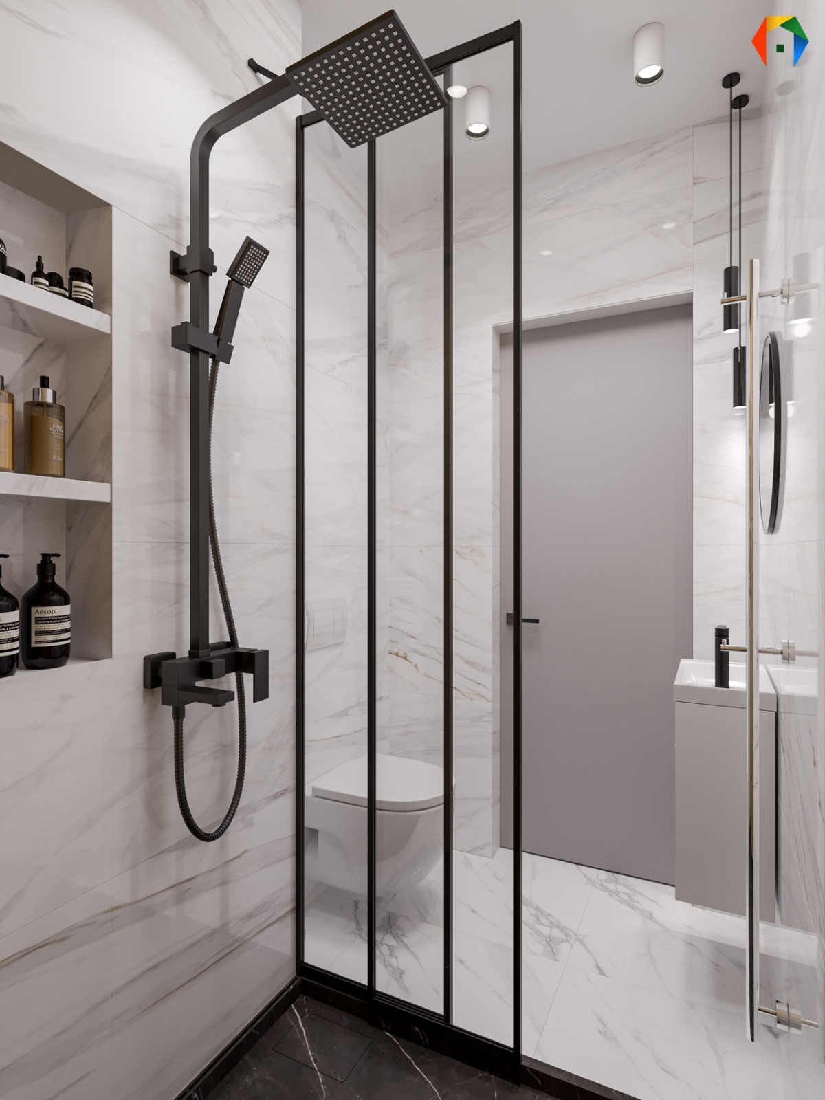 Золотой треугольник. Дизайн проект с преобладающим скандинавским стилем