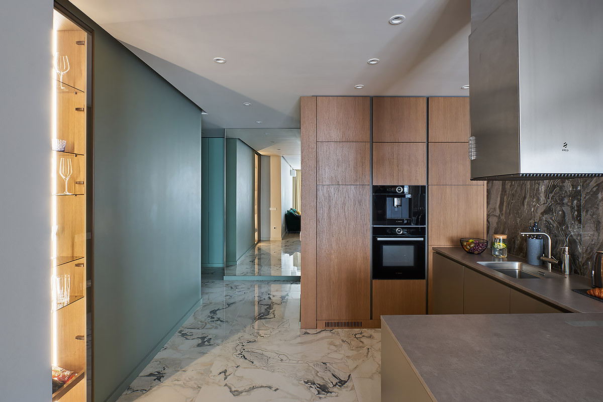 Квартира с необычной кухней, ЖК «Маяк Минска»