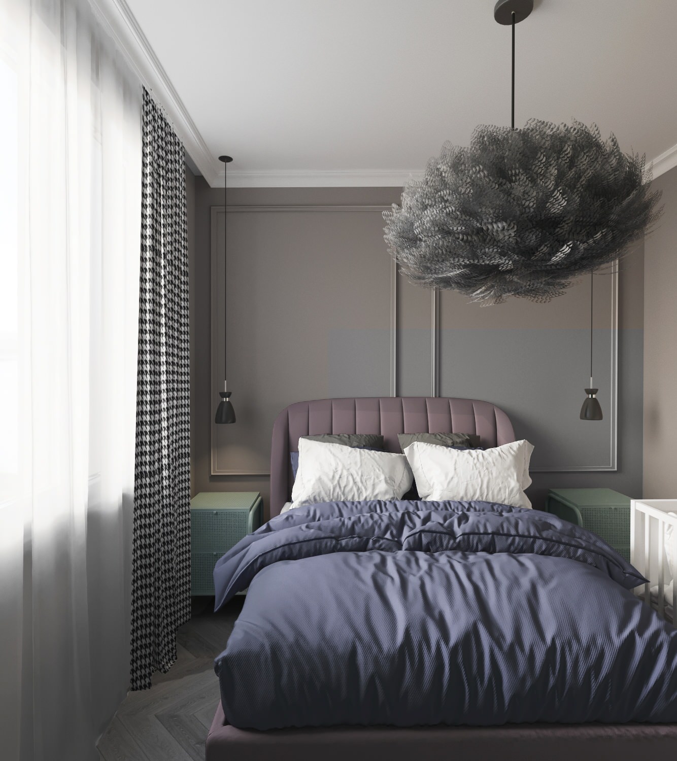 "Малиновое вино" Дизайн-проект квартиры 50 метров