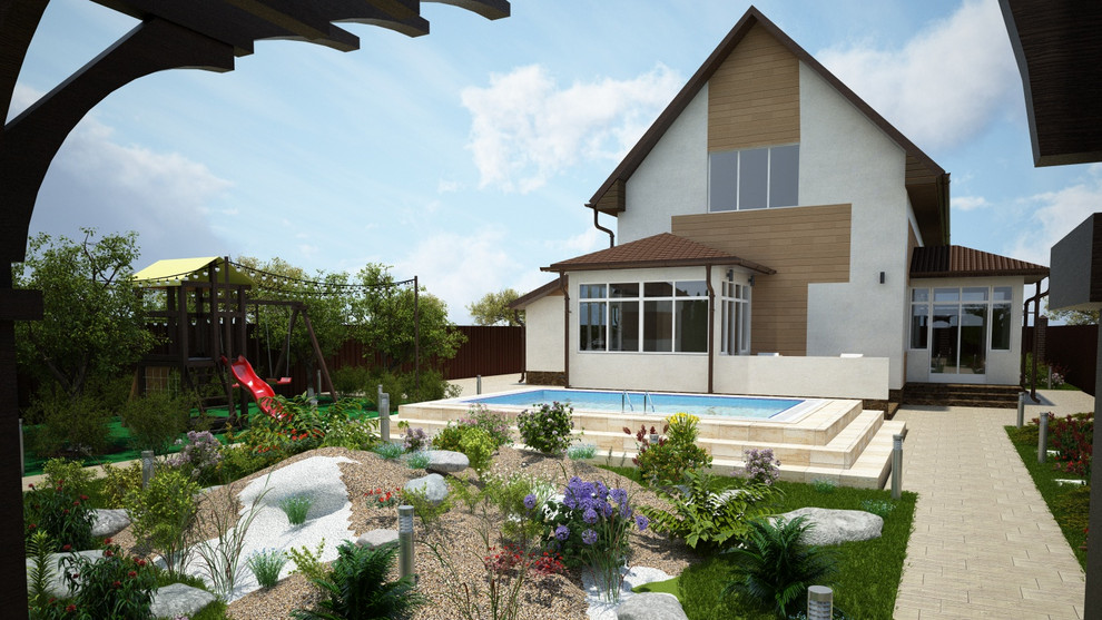 Обложка проекта: Проект архитектурного решения и благоустройства участка загородного дома