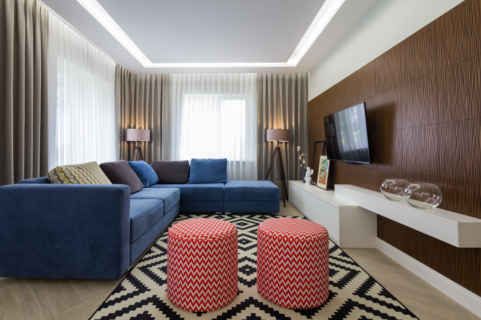 Реализованный интерьер дома "Семейное гнездо"