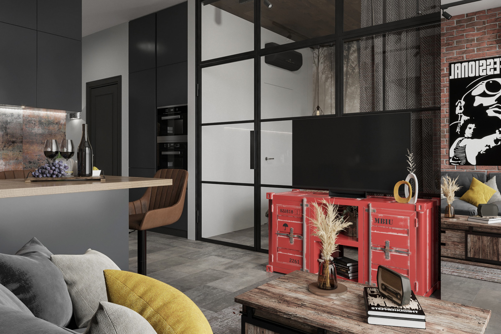 Однушка лофт в ЖК Сити Парк