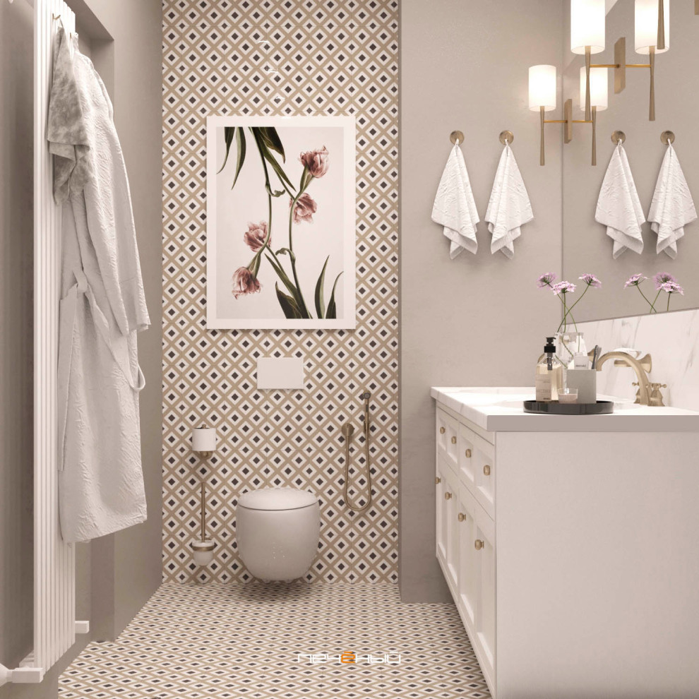 Современная трёшка с крутой гостиной и спальней