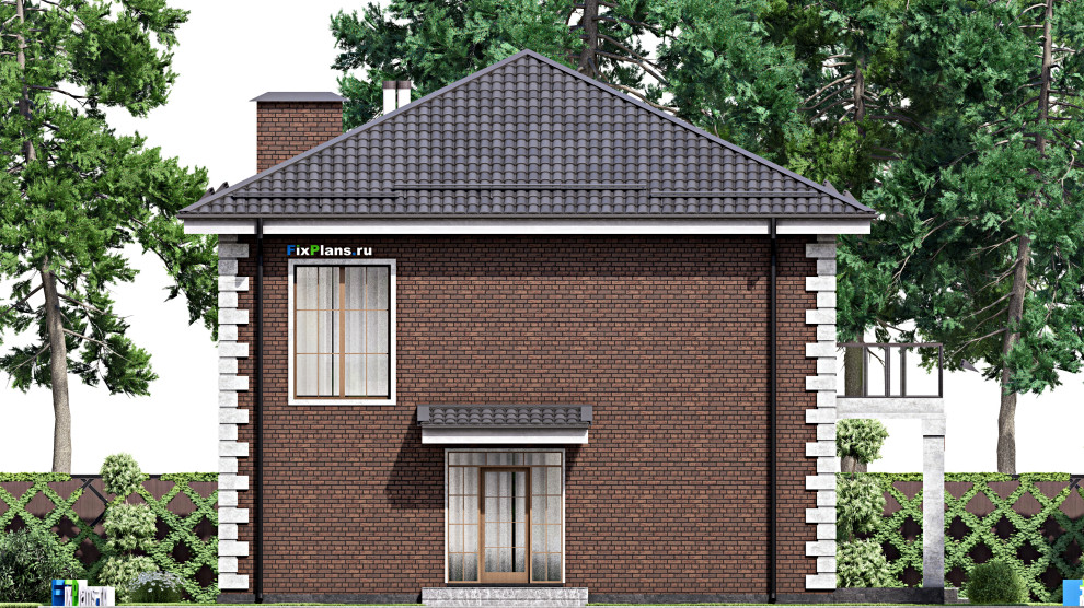 Проект двухэтажного дома 13х13 м S267м2 F-14723