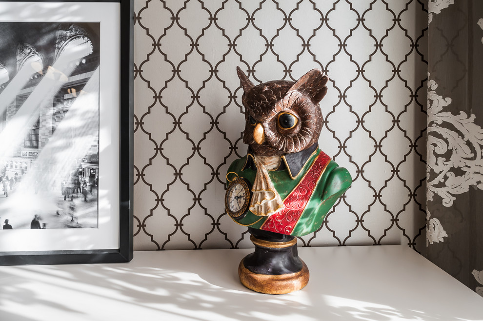 Загородный дом с розовой столовой