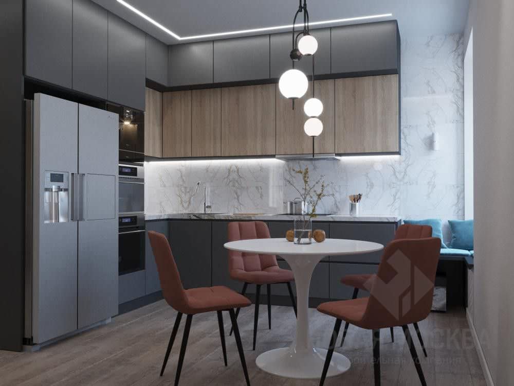 Дизайн-проект трехкомнатной квартиры 80 кв.м в ЖК «Аннино парк»