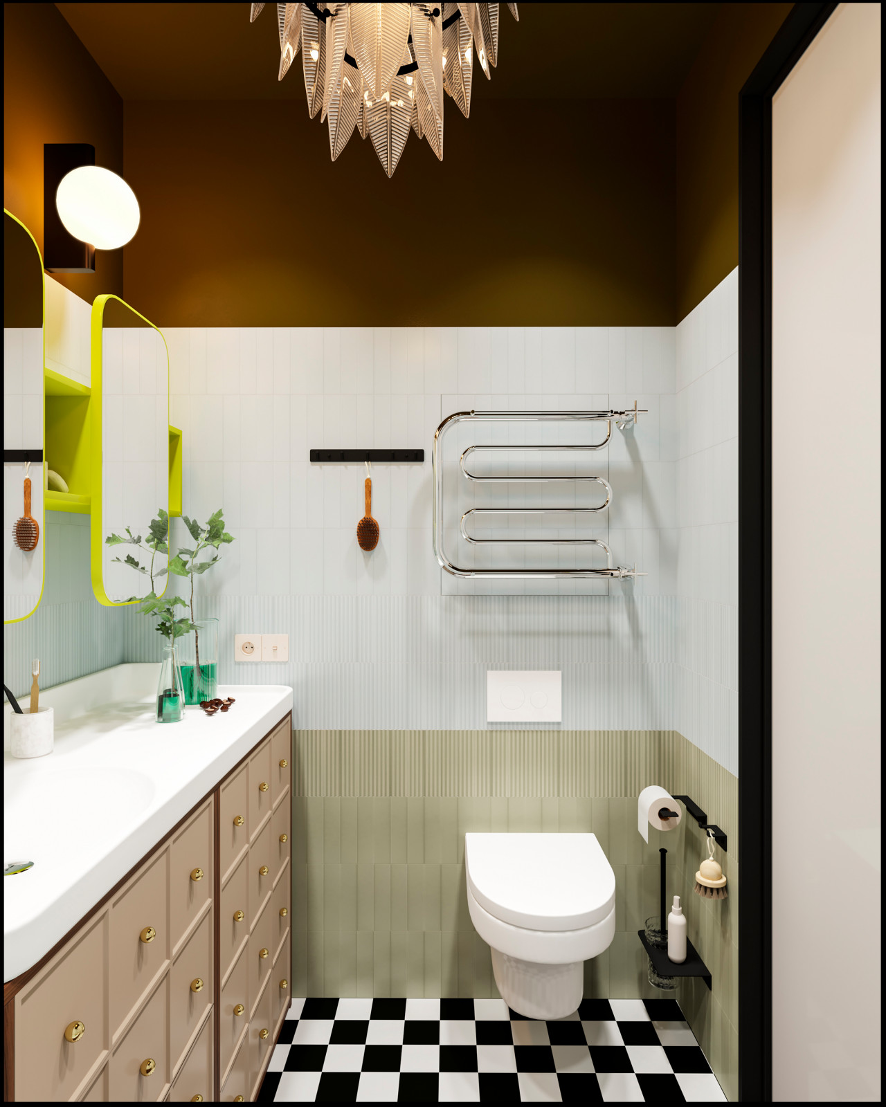 Обложка проекта: Необычная яркая современная классика на 60 м2 в квартире от ПИК