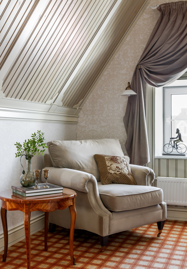 Интерьер дуплекса в поселке Бристоль Московская область часть. Левое крыло