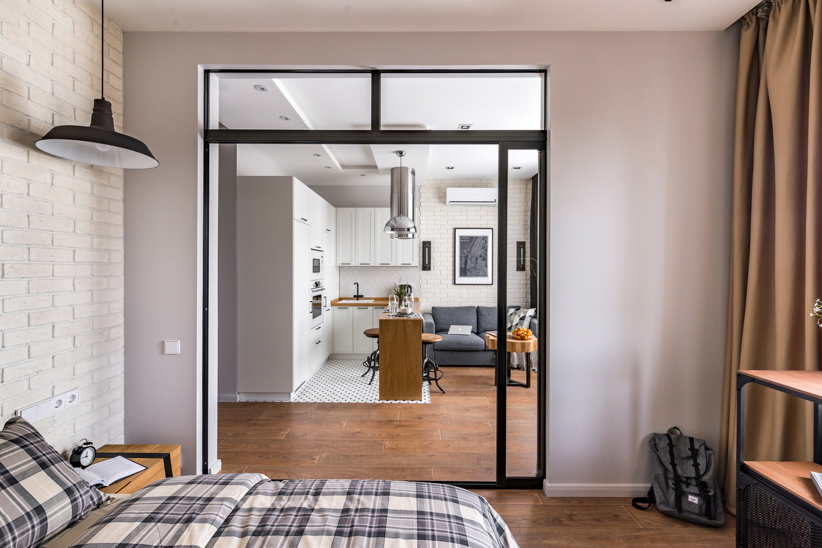 Студия 38м2 в стиле лофт для сдачи в аренду