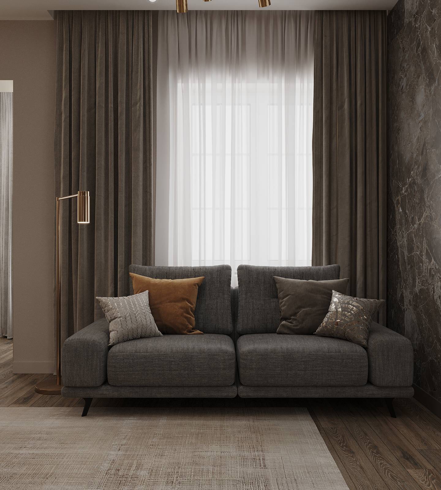 Интерьер загородного дома кардинально отличающийся от домов в округе